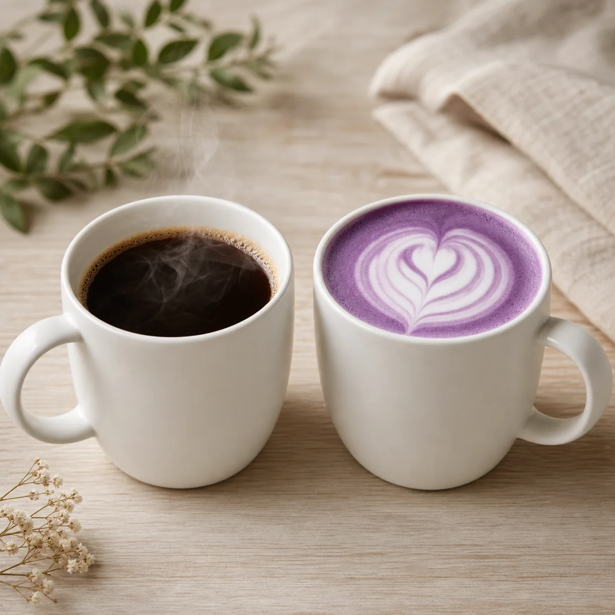 Café ou ube latte : goût, caféine et choix de votre rituel
