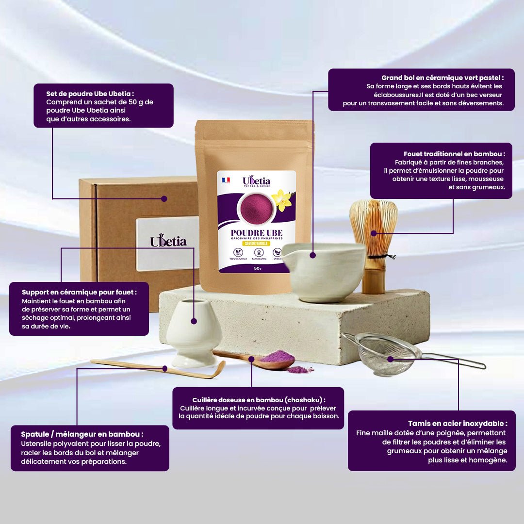 Kit Découverte Ube Saveur Vanille – Édition Blanc Brillant - Ubetia