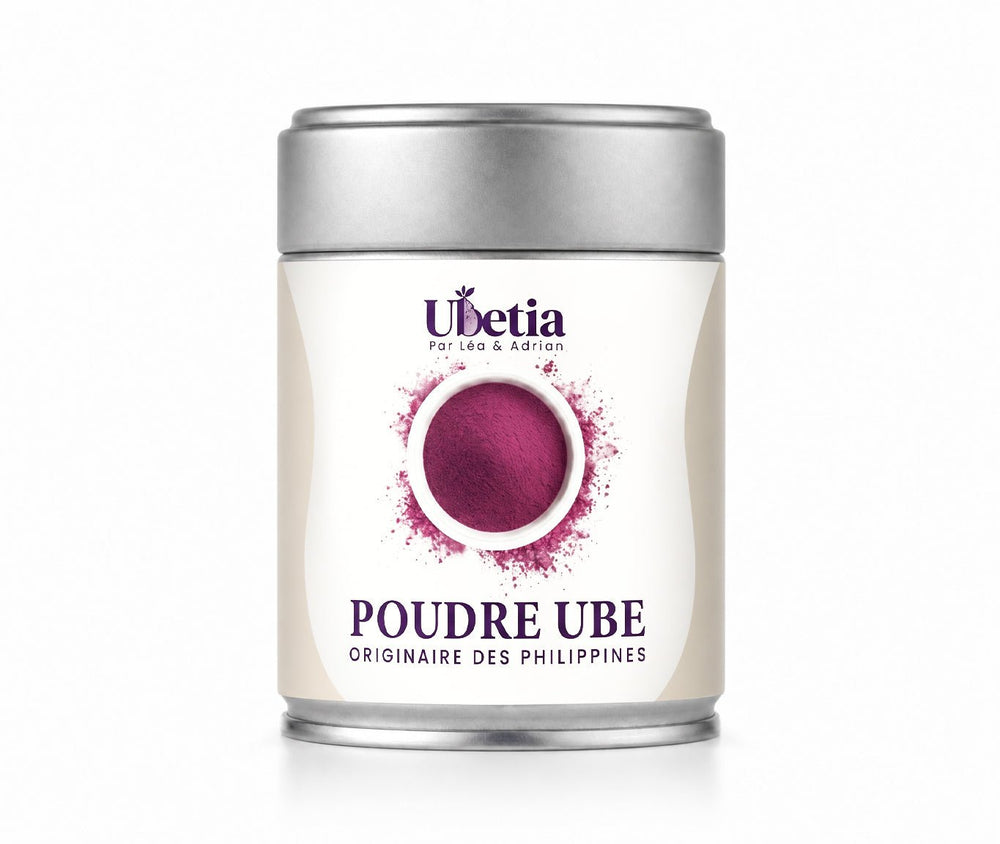 Ubetia® : Poudre d’Ube Nature Premium des Philippines - Canette 100g - Ubetia