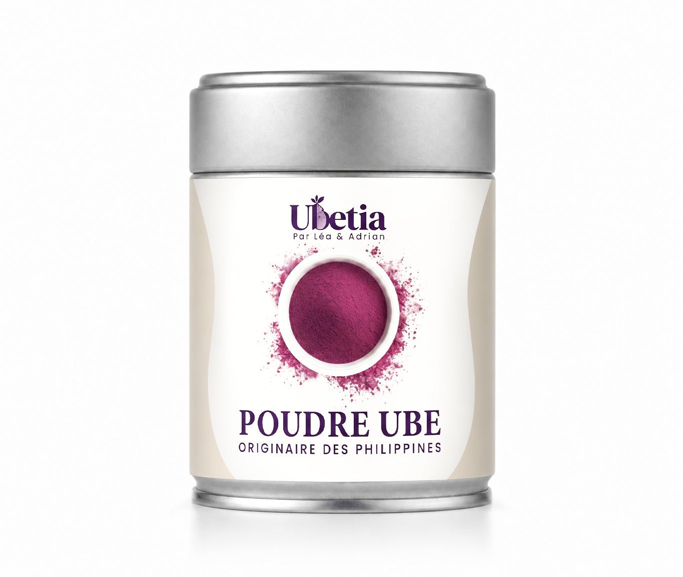 Ubetia® : Poudre d’Ube Nature Premium des Philippines - Canette 100g - Ubetia