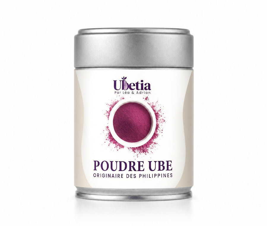 Ubetia® : Poudre d’Ube Nature Premium des Philippines - Canette 100g - Ubetia