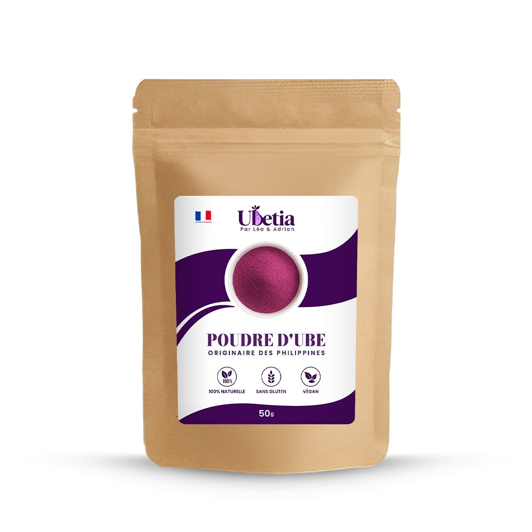 Ubetia® : Poudre d’Ube Premium des Philippines - Sachet 50g - Ubetia