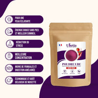Ubetia® : Poudre d’Ube Saveur Fraise Premium des Philippines - Sachet 100g - Ubetia