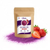 Ubetia® : Poudre d’Ube Saveur Fraise Premium des Philippines - Sachet 50g - Ubetia