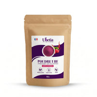 Ubetia® : Poudre d’Ube Saveur Framboise Premium des Philippines - Sachet 50g - Ubetia