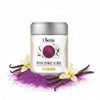 Ubetia® : Poudre d’Ube Saveur Vanille Premium des Philippines - Canette 100g - Ubetia