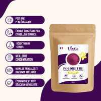 Ubetia® : Poudre d’Ube Saveur Vanille Premium des Philippines - Sachet 100g - Ubetia