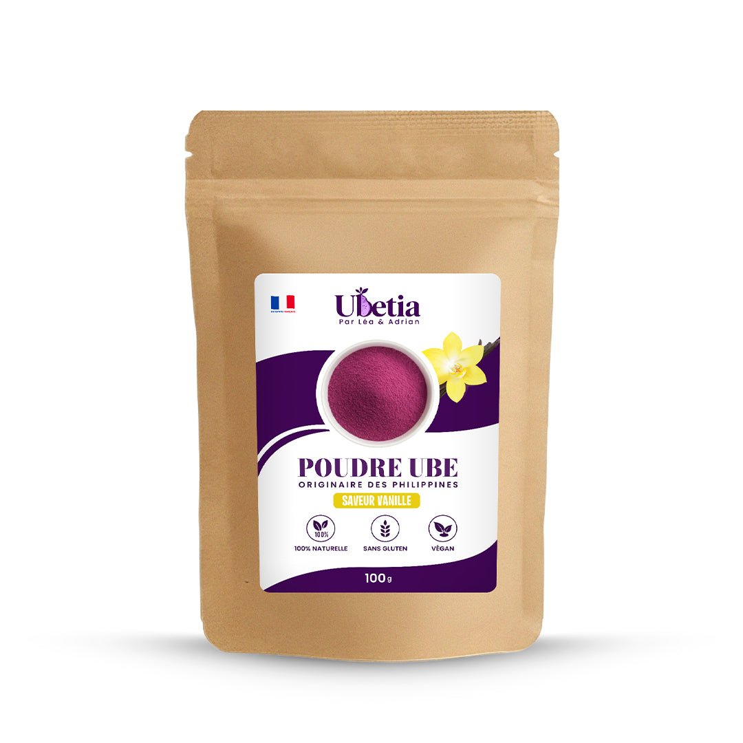 Ubetia® : Poudre d’Ube Saveur Vanille Premium des Philippines - Sachet 100g - Ubetia