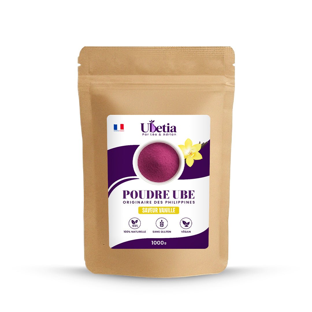 Ubetia® : Poudre d’Ube Saveur Vanille Premium des Philippines - Sachet 1kg - Ubetia