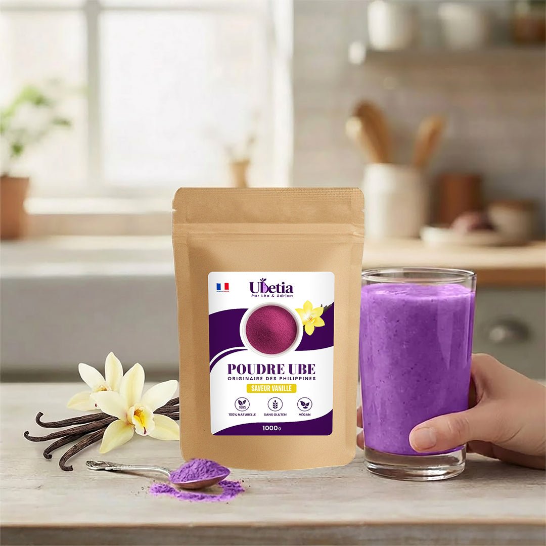 Ubetia® : Poudre d’Ube Saveur Vanille Premium des Philippines - Sachet 1kg - Ubetia