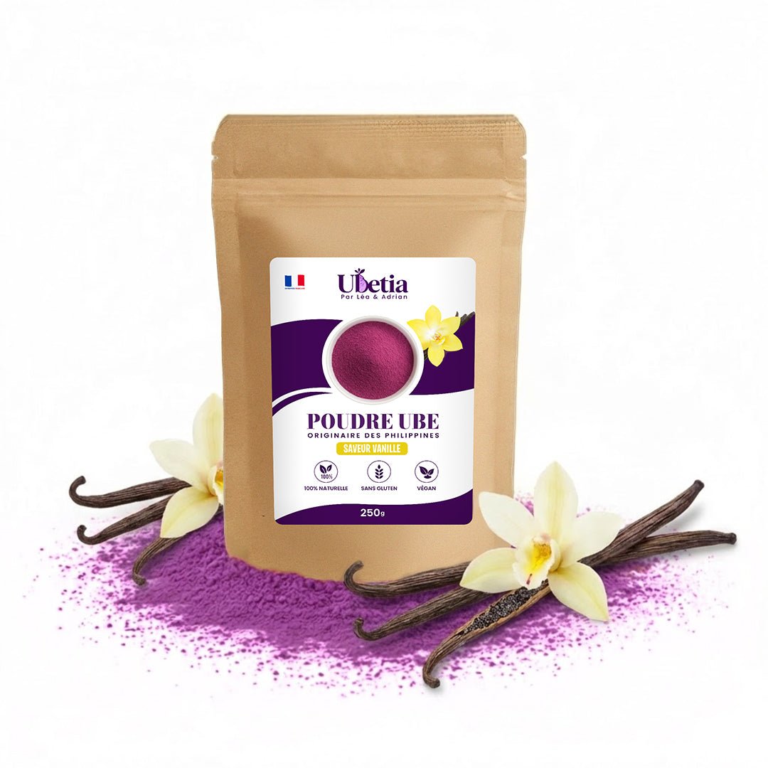 Ubetia® : Poudre d’Ube Saveur Vanille Premium des Philippines - Sachet 250g - Ubetia