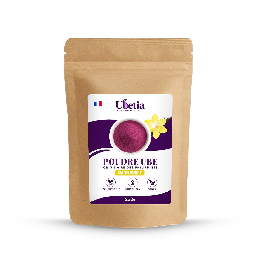 Ubetia® : Poudre d’Ube Saveur Vanille Premium des Philippines - Sachet 250g - Ubetia